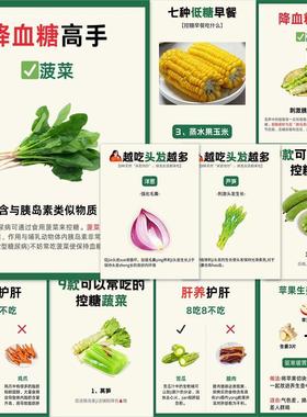 194张爆款夏日养生tips贴纸健康知识科普高级贴画diy装饰ipad手机