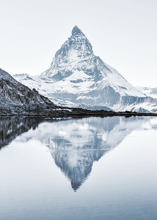 马特洪峰 Matterhorn 阿尔卑斯山峰 艺术纸装饰画挂画芯图片