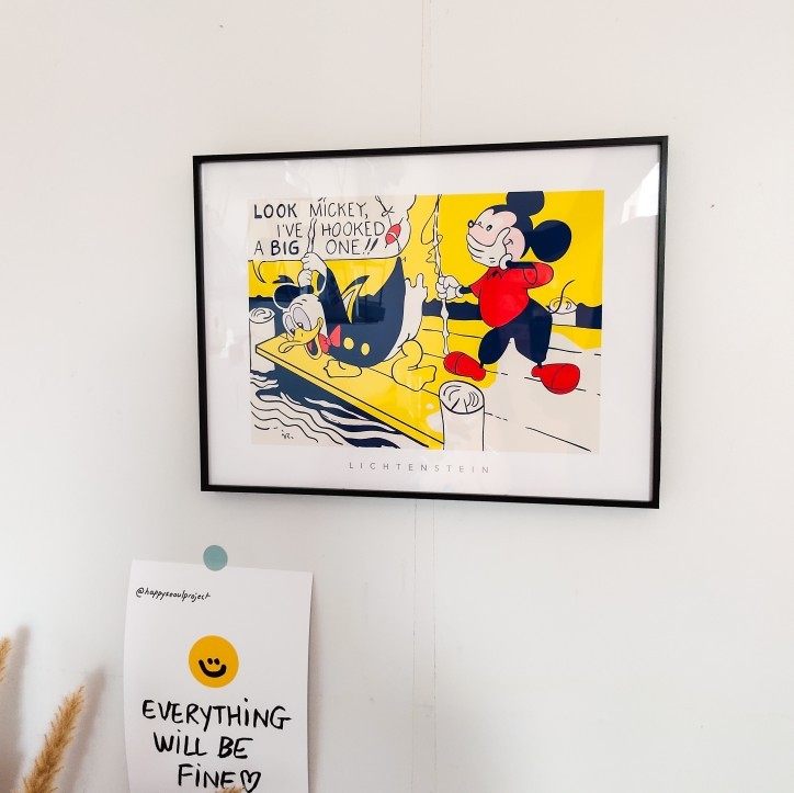 英国rosenstiels卡通米奇mickey诙谐风格装饰画 艺术纸海报画芯