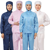 防静电服连帽分体服套装 防尘服分体防护服生物制药无尘食品工作服