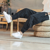 风夏季新款薄款透气棉麻盘扣休闲大码哈伦裤灯笼裤MK983-P45，男装休闲裤，四季星座220-1