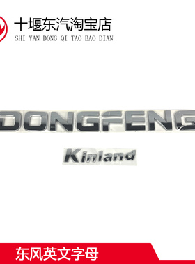 适配东风天龙前面罩车身贴DONGFENG英文字标贴天锦大力神装饰用品