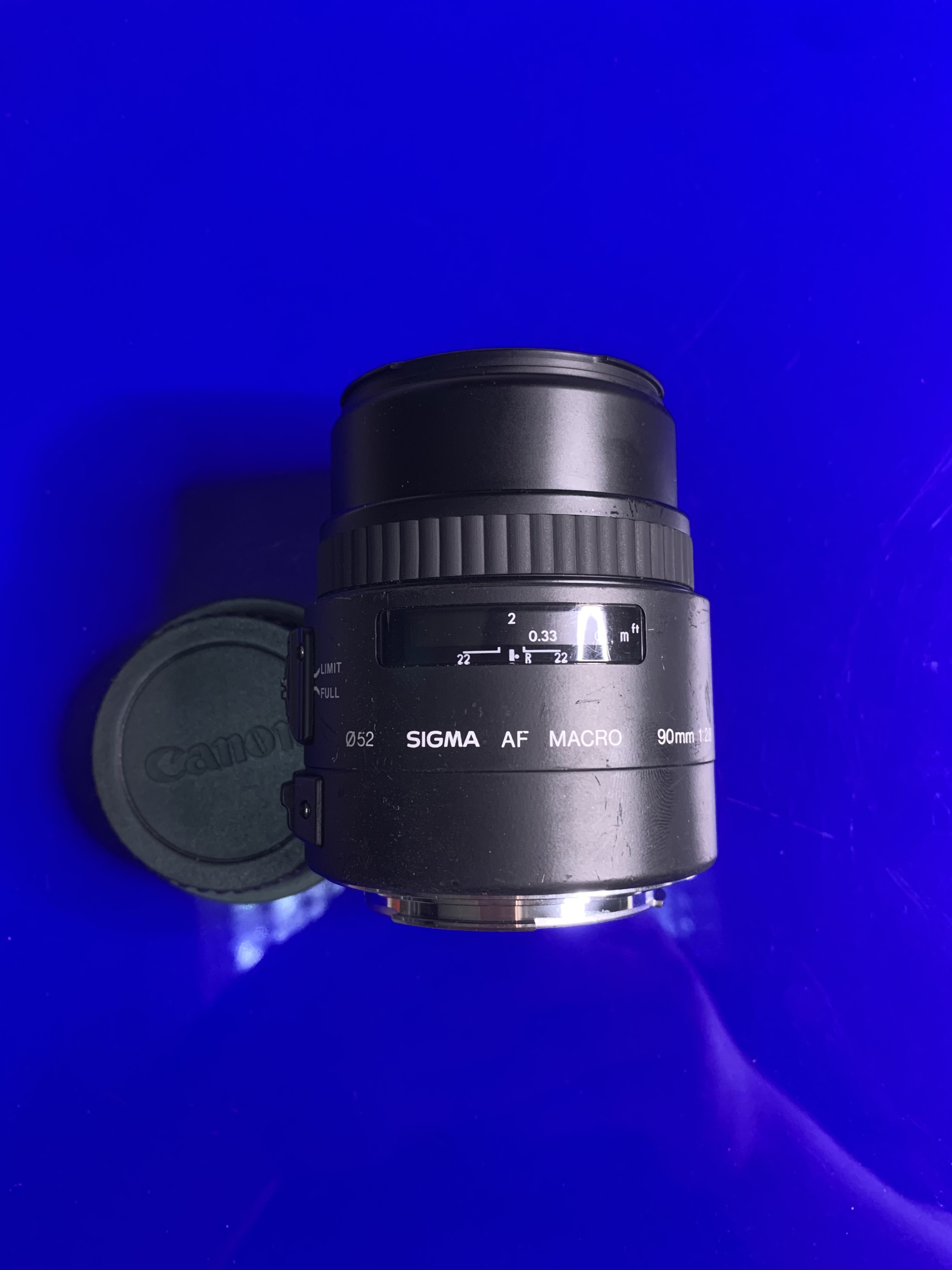 佳能EF 适马90mm/2.8微距定焦人像自动镜头专业1:2微距大光圈金圈