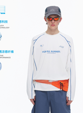 PINSKTBS「防晒凉感长袖」26春季户外休闲原纱防晒印花长袖T恤男