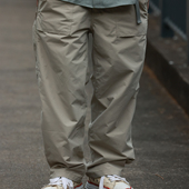 24SS秋季 直筒宽松日系松紧腰锥形长裤 男士 PINSKTBS 休闲裤