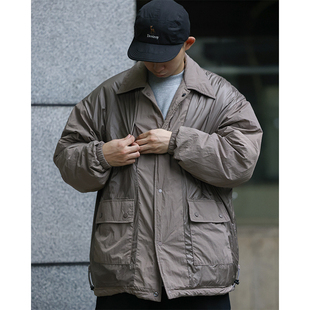 双面穿T棉保暖教练夹克棉服男 Boy风格 PINSKTBS 日系复古City