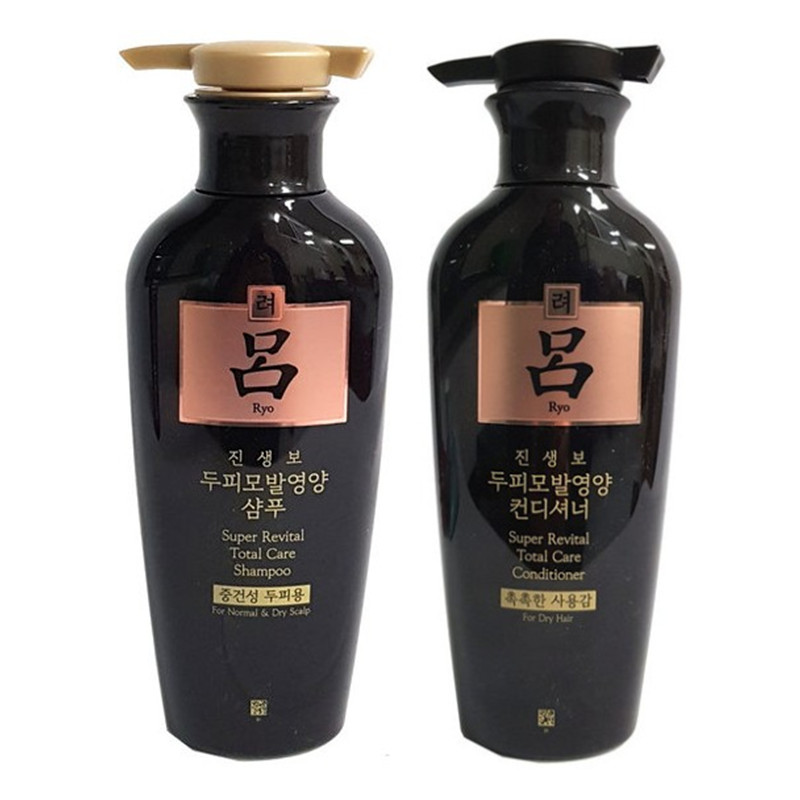 包邮韩国正品ryoe/吕 黑吕白吕防脱发洗发水护发素保湿滋润无硅油