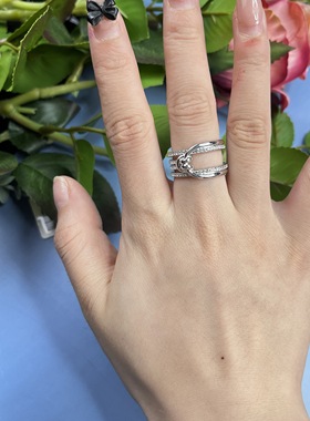 施华女镀金材料大气扭结