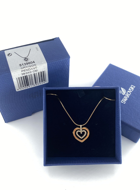 施华镀金材料爱心女项链