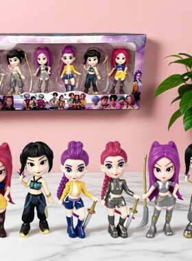 K-POP猎魔女团老虎盲盒手办