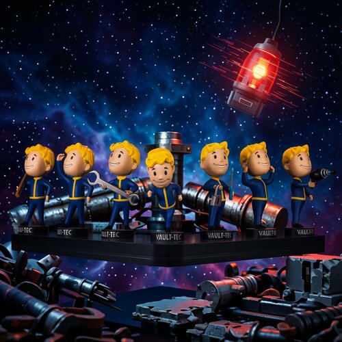 fallout 7款 辐射小子手办1代2代3代4代VaultBoy公仔动漫卡通摆件