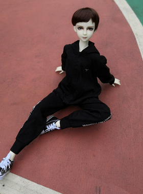 凡间精灵3分MJD娃衣三件套人偶裤子卫衣 bjd男娃休闲衣服运动套装