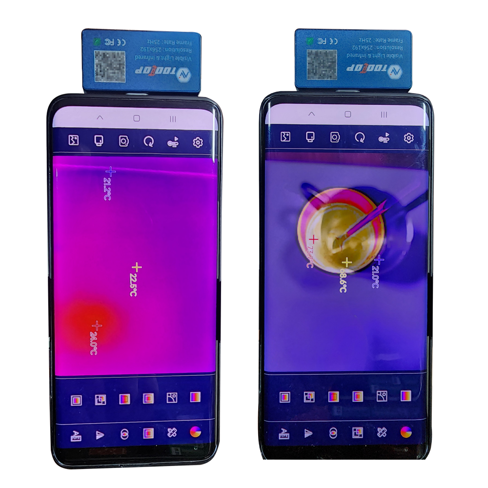 TOOLTOP T7PRO 25Hz帧率256x192双光手机插卡热成像-15°C-600°C