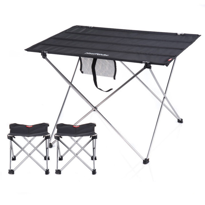 户外折叠桌椅组合便携铝合金野餐桌自驾游露营烧烤桌子钓鱼休闲桌