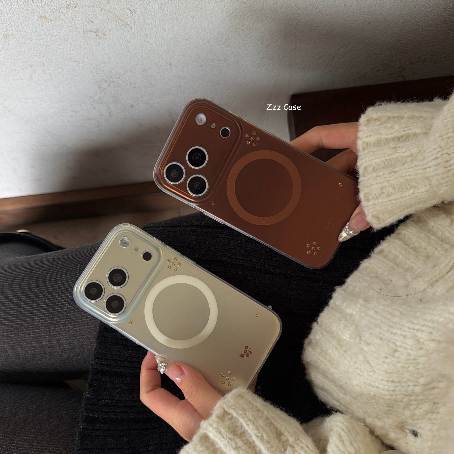 ZZZCASE时髦高级光泽感钻石小花磨砂磁吸手机壳适用iPhone17promax苹果16promax全包15pro保护套,3C数码配件,手机保护套/壳,淘宝优惠券,粉丝福利购,淘宝优惠卷