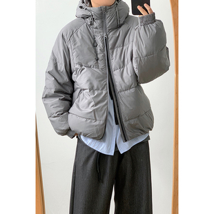 林弯弯美式 战术轻薄连帽排骨羽绒服男女保暖加厚面包服棉衣外套冬