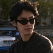 复古猫眼痞帅偏光黑色墨镜防晒新款 高级感度假太阳镜男女防紫外线