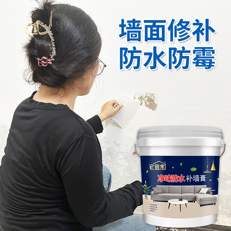 补墙膏防水防潮防霉墙面修补膏乳胶漆家用墙壁反碱修复白墙腻子膏