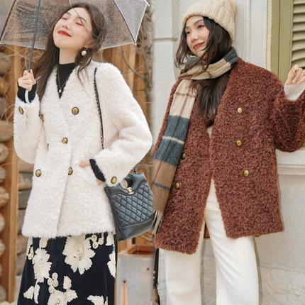JUNJUN毛毛外套，时髦又实穿！防风暖和中长款大衣