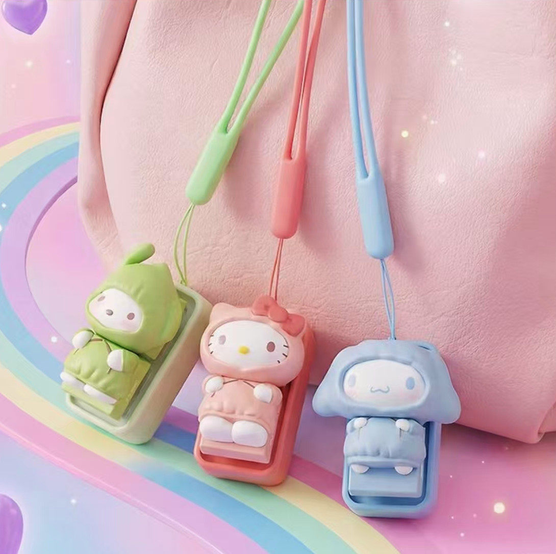 韩国代ROYCHE hello Kitty三丽鸥键帽钥匙扣两用机械键盘立体键帽