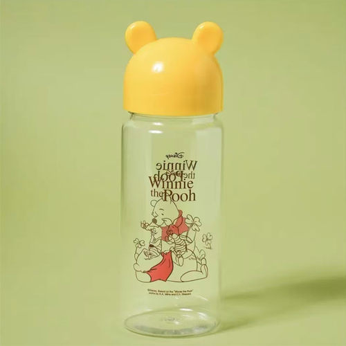 韩国daiso大创可爱维尼熊水杯奶茶杯喝水杯子470ml
