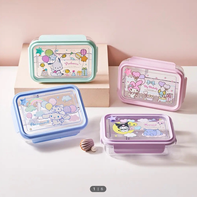 韩国代LocknLock乐扣乐扣联名sanrio三丽鸥餐盒透明便当盒午餐