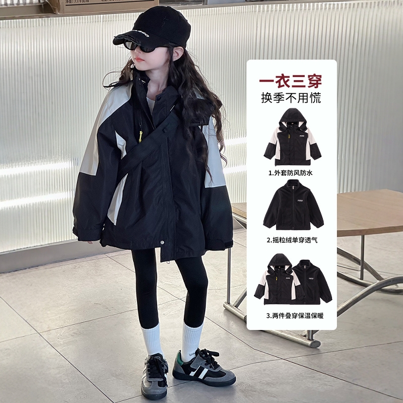 法国BADNUT女童冲锋衣春