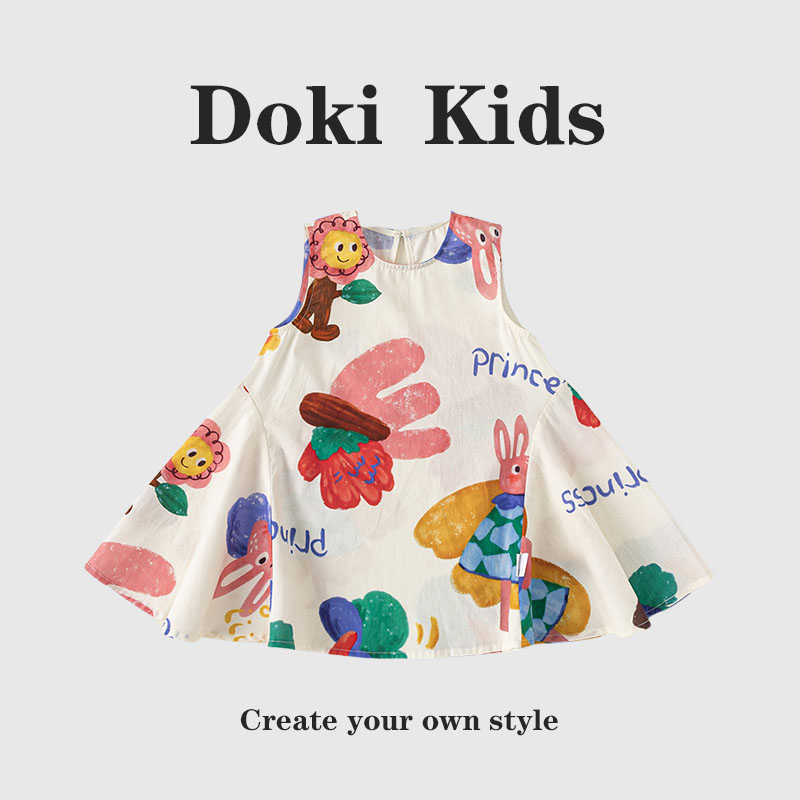 DOKIS~洋装印花女宝宝夏