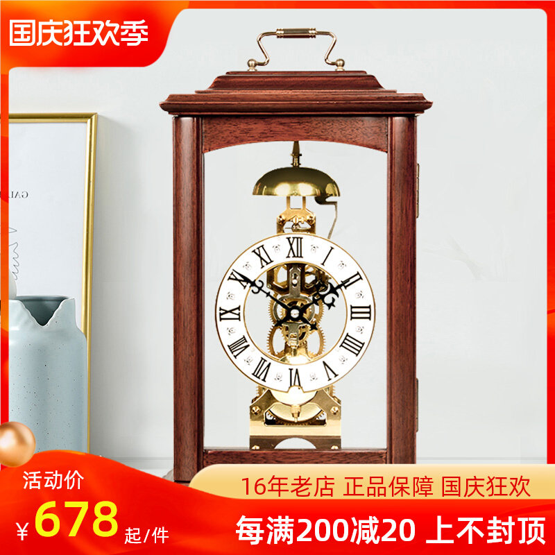 欧式机械座钟家用复古装饰摆件客厅仿古全铜机芯坐钟中.式摇摆钟,家居饰品,座钟,淘宝优惠券,粉丝福利购,淘宝优惠卷
