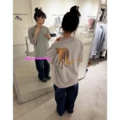 eihey诶嘿26春夏新款 休闲T恤上衣女 骏马印花小众宽松舒适圆领短袖