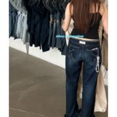 阔腿裤 eihey诶嘿金艺琳yeri同款 直筒中腰宽松显瘦休闲牛仔长裤