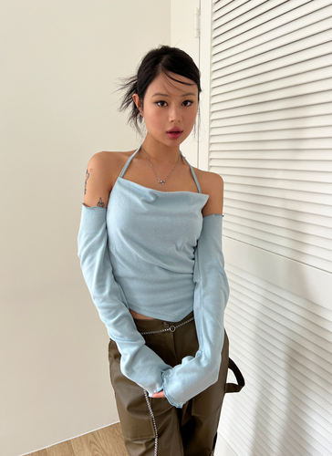 迷你坎肩长袖开衫