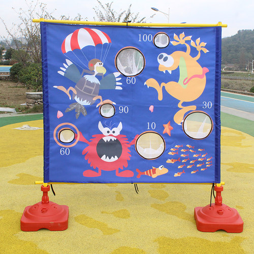 投掷靶盘带网布感统训练玩具沙包