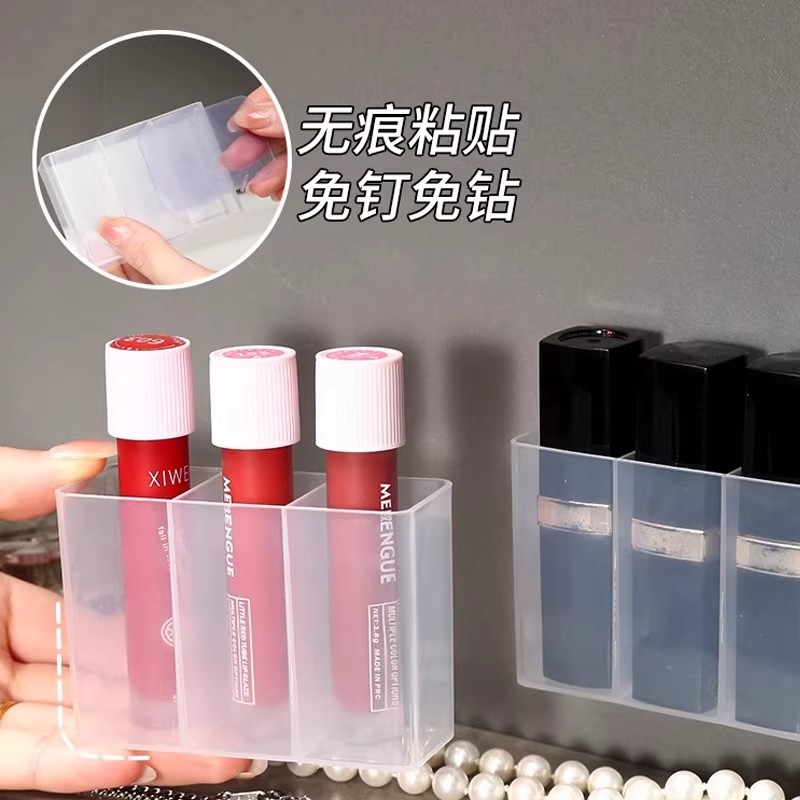 壁挂分格镜柜免打孔透明