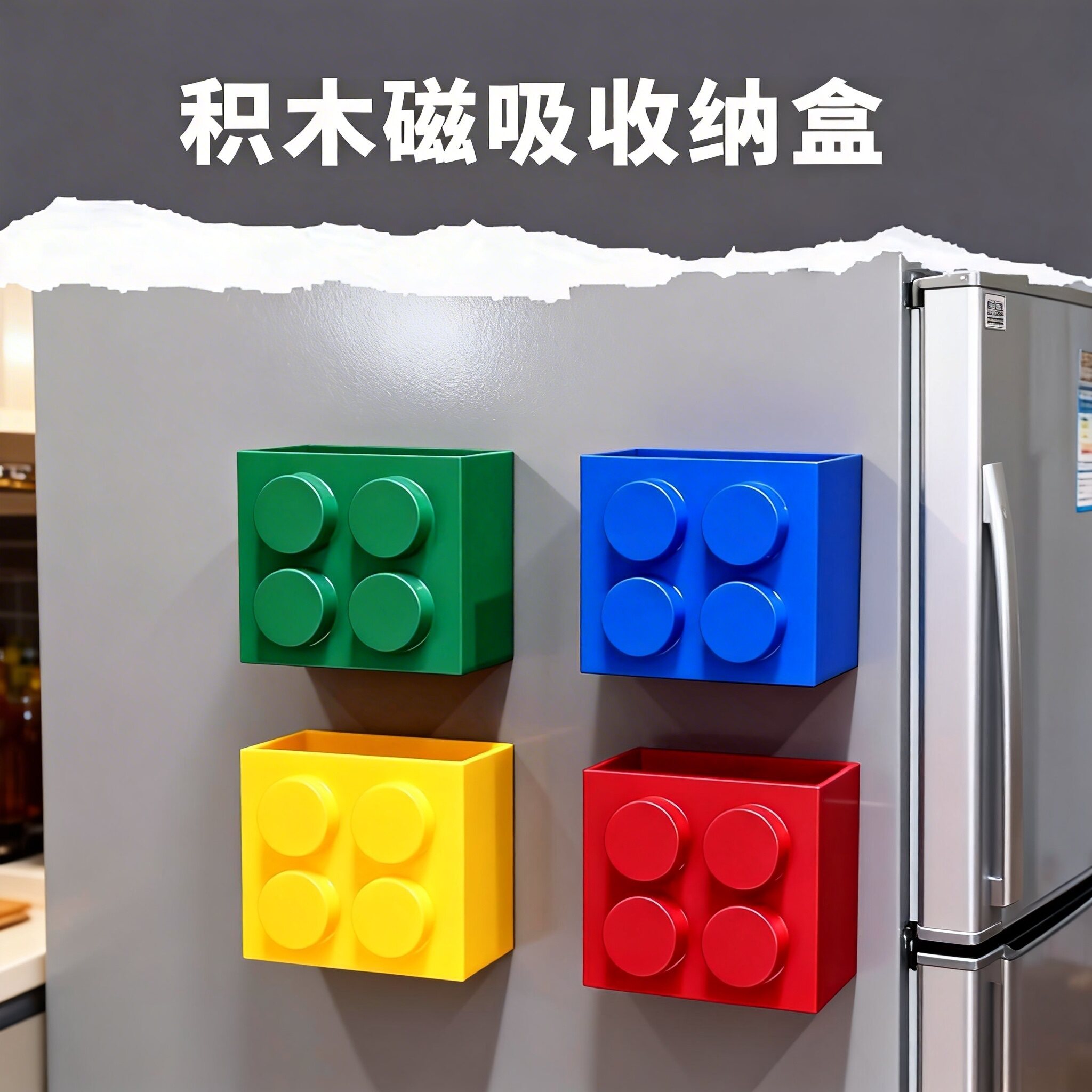冰箱磁吸侧面收纳置物架