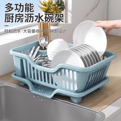 水槽餐具收纳架家用水池碗柜台面