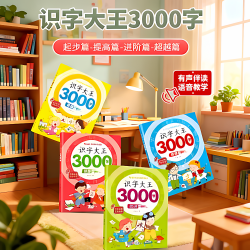 幼儿看图识字大王3000字教材