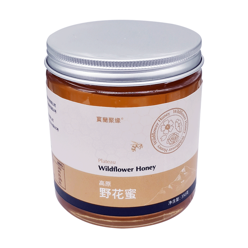 宝兰聚缘 青海野花蜂蜜350克/瓶 高原蜂蜜百花蜜 真蜂蜜