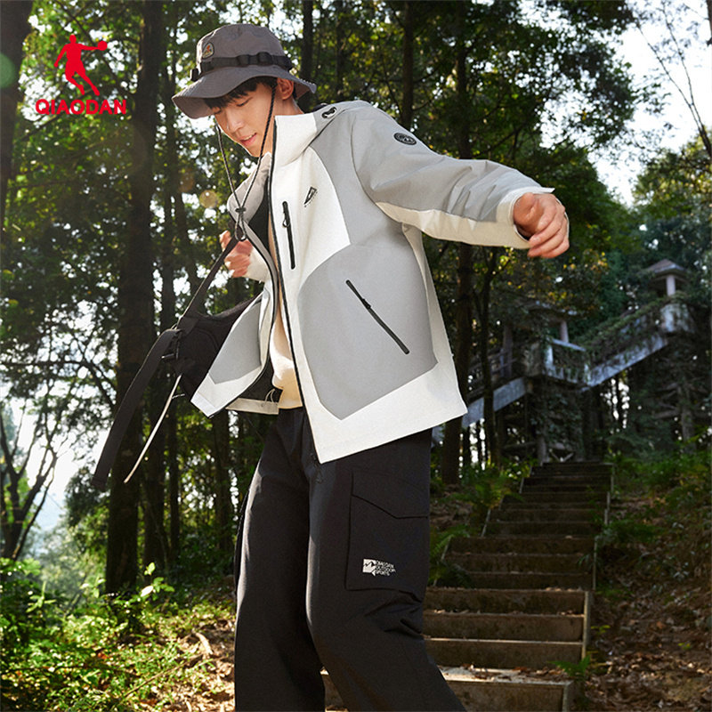 乔丹风衣外套男2026春季新款户外加厚保暖短款男夹克QDFFD3251829