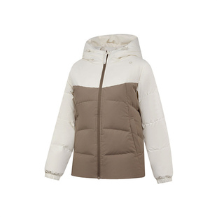 乔丹女款运动外套2025冬季新款短款鸭绒羽绒服保暖QDEGM2251002B