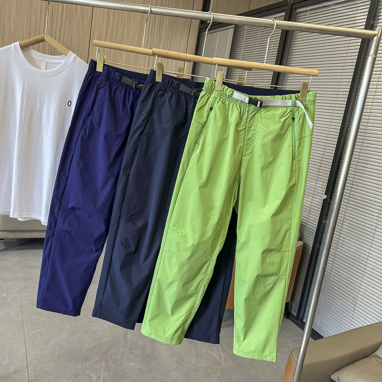 宽松廓形排汗夏季直筒运动九分裤