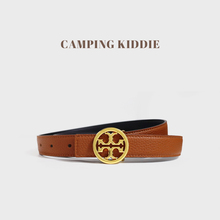 CAMPING KIDDIE皮带女款2024新款TB真皮时尚百搭配牛仔裤裙子腰带