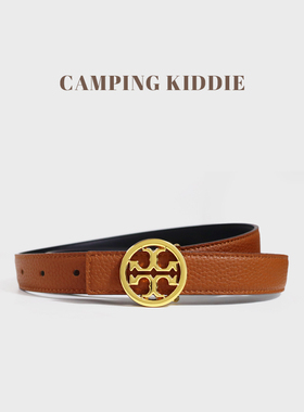 CAMPING KIDDIE皮带女款2025新款TB真皮时尚百搭配牛仔裤裙子腰带