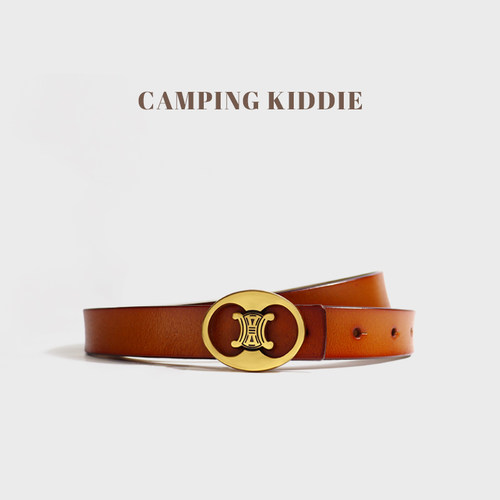 CAMPINGKIDDIE头层牛皮百搭皮带