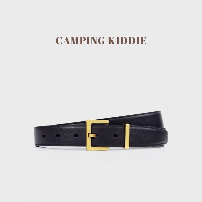 CAMPING KIDDIE皮带女款配阔腿裤配牛仔裤百搭高级感真皮女士腰带 - CAMPING KIDDIE官方店出品