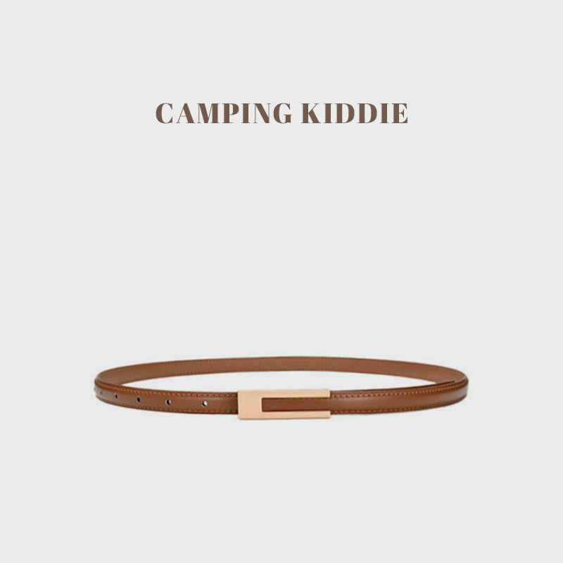 CAMPING KIDDIE轻奢细皮带真皮百搭腰带女新款装饰连衣裙时尚腰封 - CAMPING KIDDIE官方店出品