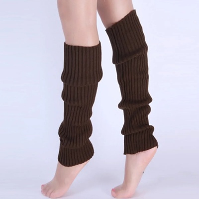 Classic Knit Leg Warmers Rib-Knit Knee-High Leg Warmer Sock