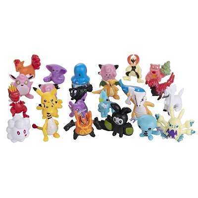24-144pcs Pokemon Action Figure Pikachu Anime Model 2-3CM O