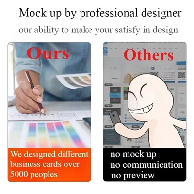100/200/500pcs Free Customized Paper Business Card HD Color