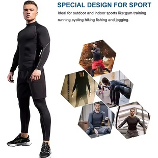 Men Compression Long Sleeve T Shirt Sportswear Male Skinny